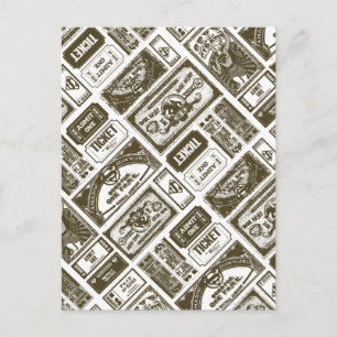 Supergirl Geef één patroon bruin toe Briefkaart