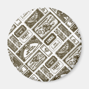 Supergirl Geef één patroon bruin toe Magneet