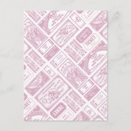 Supergirl Geef één patroon roze toe Briefkaart (Voorkant)