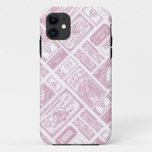 Supergirl Geef één patroon roze toe Case-Mate iPhone Case (Achterkant)