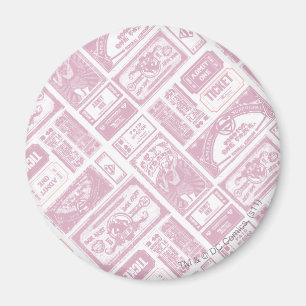 Supergirl Geef één patroon roze toe Magneet