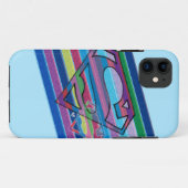 Supergirl Gestreept Regenbooglogo Case-Mate iPhone Case (Achterkant (horizontaal))