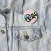 Supergirl Gitaar Ronde Button 5,7 Cm (In situ)