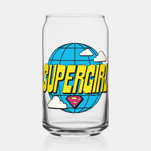Supergirl Globaal Pop Grafisch Blikvorm Glas