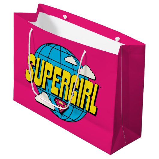 Supergirl Global Pop Grafisch Groot Cadeauzakje (Voorkant Gekanteld)