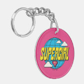 Supergirl Global Pop Grafisch Sleutelhanger (Voorkant Links)