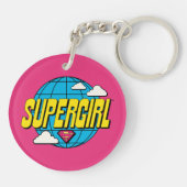 Supergirl Global Pop Grafisch Sleutelhanger (Achterkant)