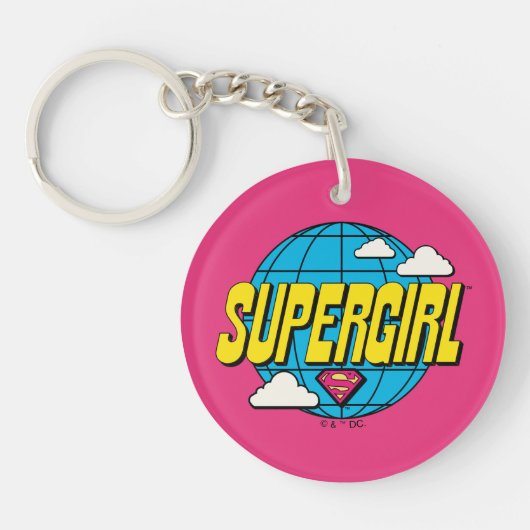 Supergirl Global Pop Grafisch Sleutelhanger (Voorkant)