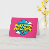 Supergirl Global Pop Graphic Kaart (Gele Bloem)