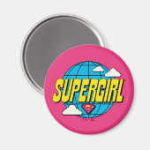 Supergirl Global Pop Graphic Magneet (Voorkant / Achterkant)