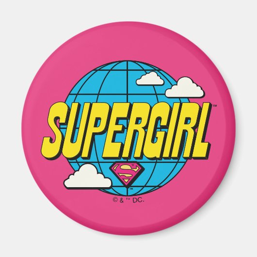 Supergirl Global Pop Graphic Magneet (Voorkant)