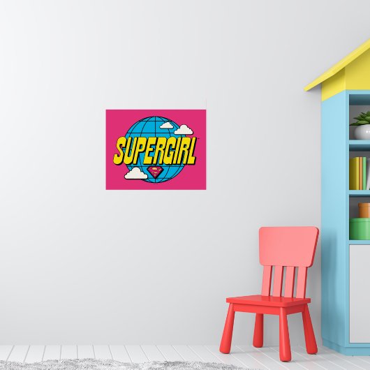 Supergirl Global Pop Graphic Poster (Kinderkamer 1)