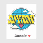 Supergirl Global Pop Graphic Sticker (Vel)