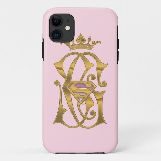 Supergirl Gold Crown Case-Mate iPhone Case (Achterkant)