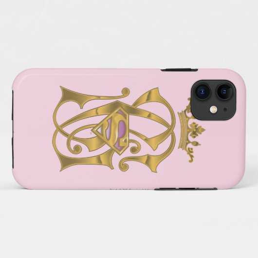 Supergirl Gold Crown Case-Mate iPhone Case (Achterkant (horizontaal))