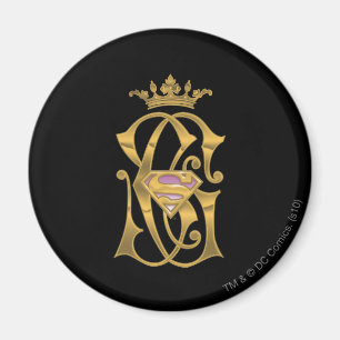 Supergirl Gold Crown Magneet
