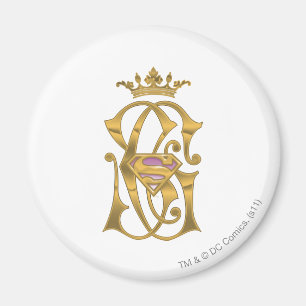 Supergirl Gold Crown Magneet