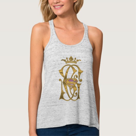 Supergirl Gold Crown Tanktop (Voorkant)