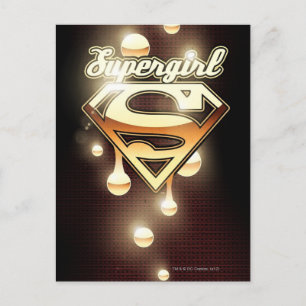 Supergirl Gold Drivers Briefkaart