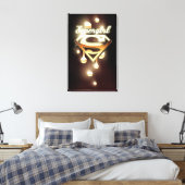 Supergirl Gold Drivers Canvas Afdruk (Insitu (Slaapkamer))
