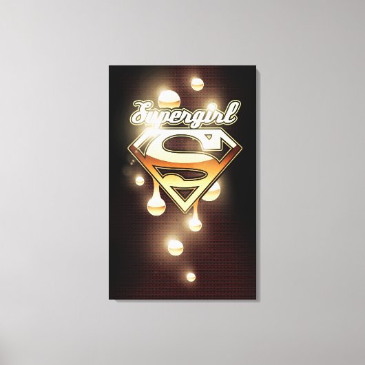 Supergirl Gold Drivers Canvas Afdruk (Voorkant)