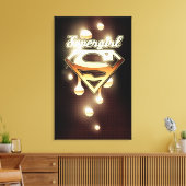 Supergirl Gold Drivers Canvas Afdruk (Insitu (Woonkamer))