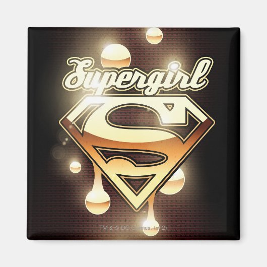 Supergirl Gold Drivers Magneet (Voorkant)