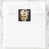 Supergirl Gold Drivers Vierkante Sticker (Tas)