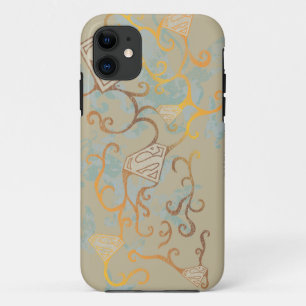Supergirl Gold en Brown Case-Mate iPhone Case