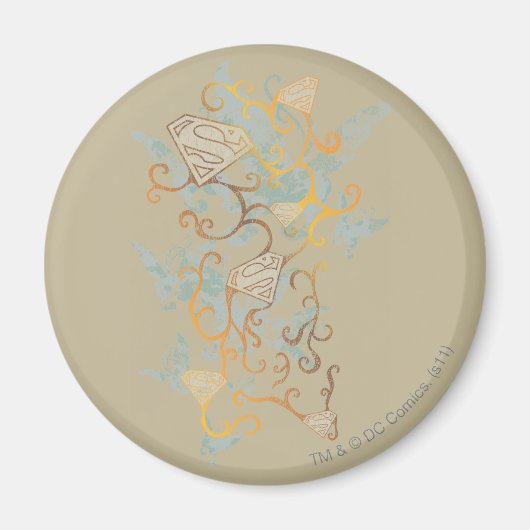 Supergirl Gold en Brown Magneet (Voorkant)