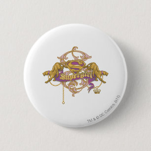 Supergirl Golden Cat 2 Ronde Button 5,7 Cm