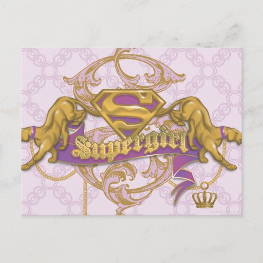 Supergirl Golden Cat 3 Briefkaart (Voorkant)