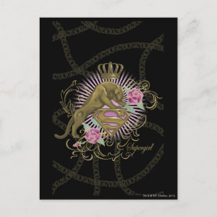 Supergirl Golden Cat 4 Briefkaart