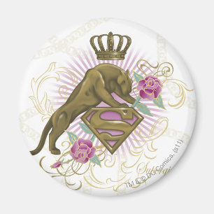 Supergirl Golden Cat 4 Magneet