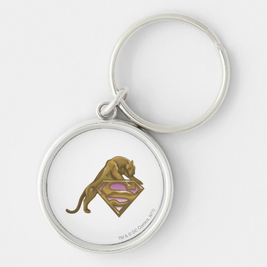 Supergirl Golden Cat Sleutelhanger (Voorkant)