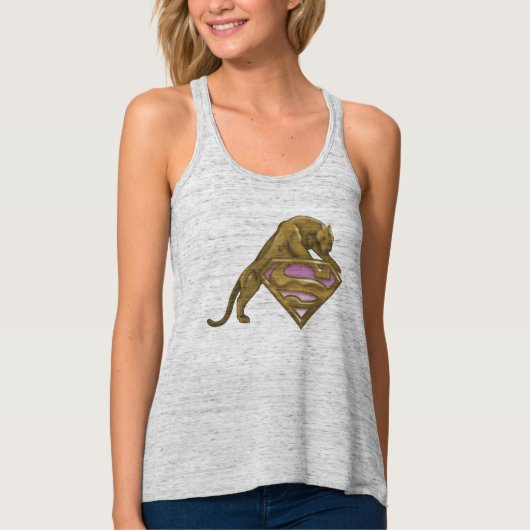 Supergirl Golden Cat Tanktop (Voorkant)