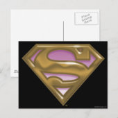 Supergirl Golden Logo Briefkaart (Voorkant / Achterkant)