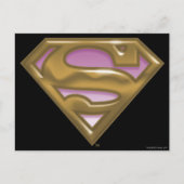 Supergirl Golden Logo Briefkaart (Voorkant)