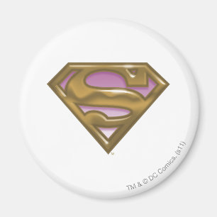 Supergirl Golden Logo Magneet