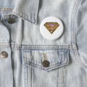 Supergirl Golden Logo Ronde Button 5,7 Cm (In situ)