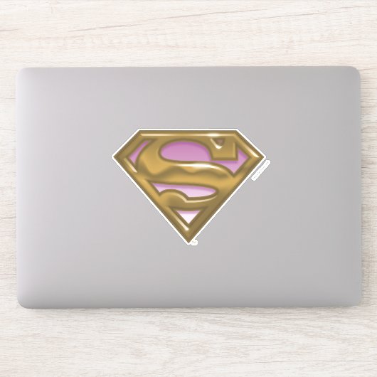 Supergirl Golden Logo Sticker (Computer)