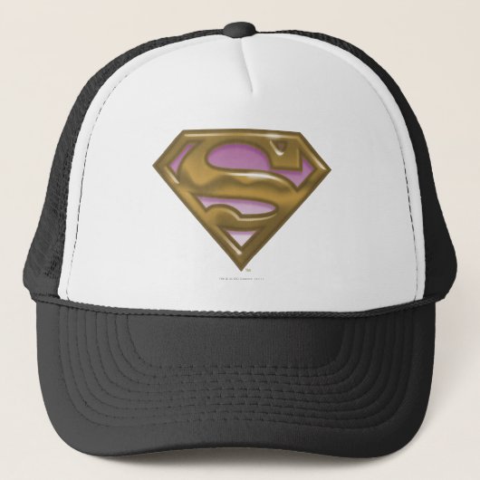 Supergirl Golden Logo Trucker Pet (Voorkant)