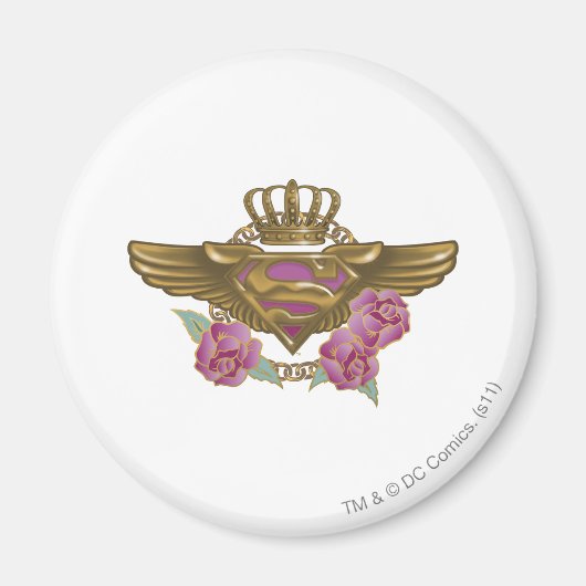 Supergirl Golden Wings Magneet (Voorkant)
