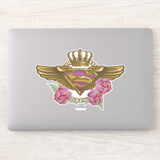 Supergirl Golden Wings Sticker (Computer)