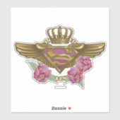 Supergirl Golden Wings Sticker (Vel)