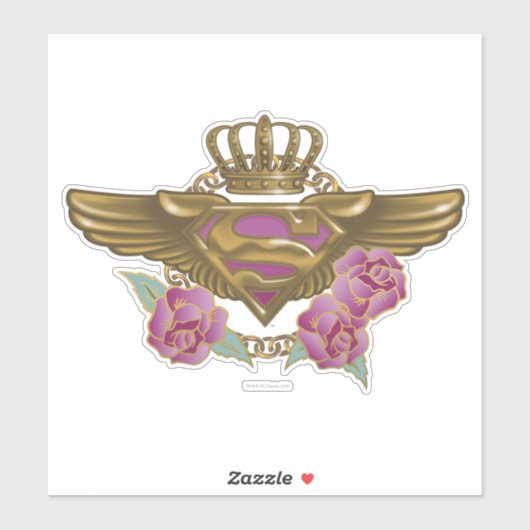 Supergirl Golden Wings Sticker (Vel)