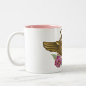 Supergirl Golden Wings Tweekleurige Koffiemok (Links)