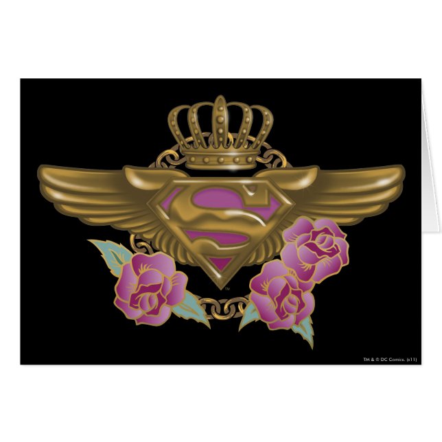 Supergirl Gouden Vleugels (Voorkant Horizontaal)