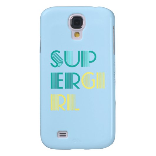 Supergirl Green en Yellow Case-Mate Samsung Galaxy Hoesje (Achterkant)