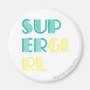 Supergirl Green en Yellow Magneet